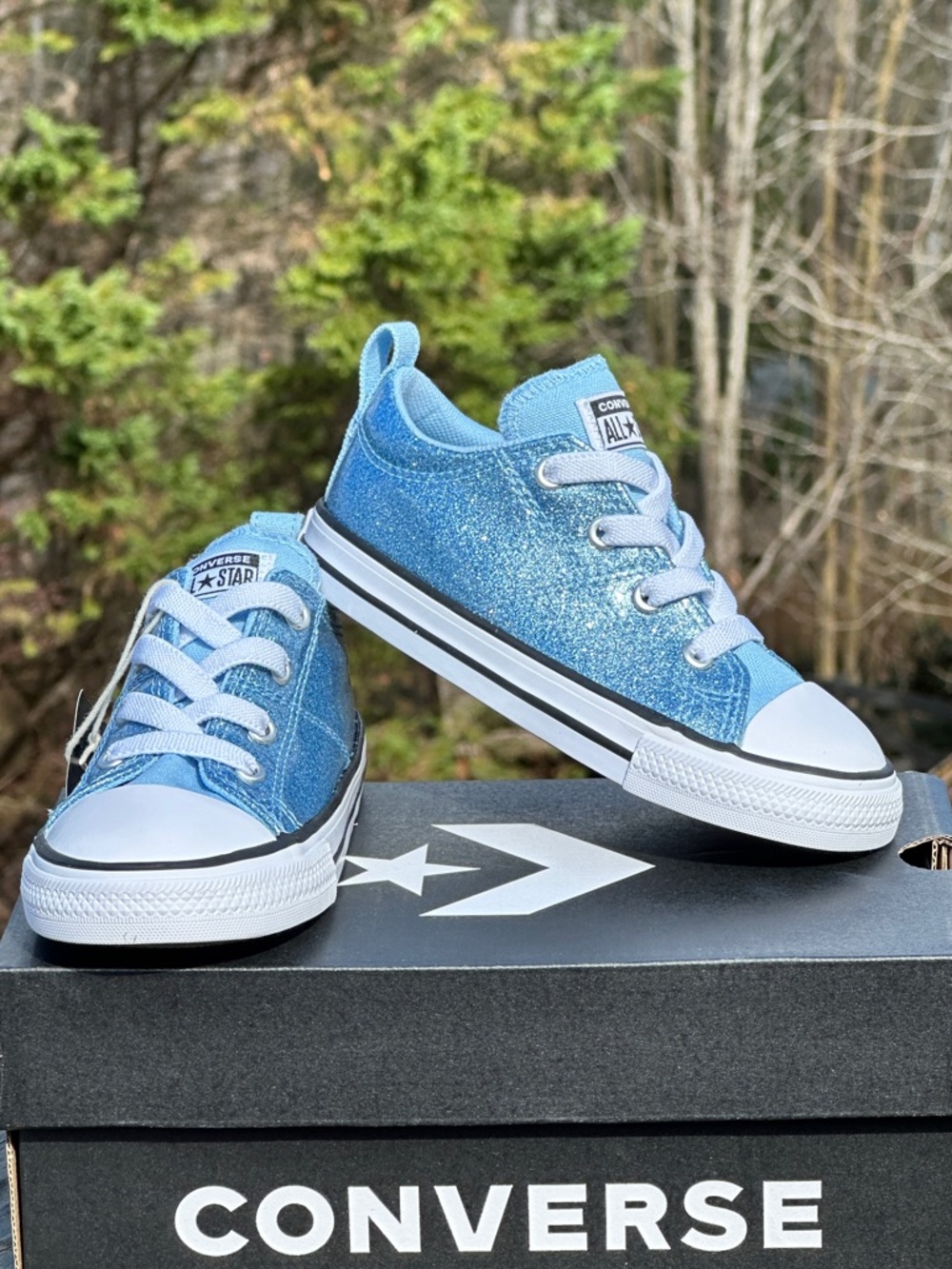 Converse Girls CTAS Madison Ox Glitter Casual Sneaker Toddler 9C 10C NEW
